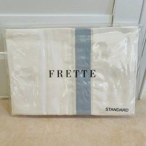 FRETTE Standard Pillow SHAM 1x Ivory Celestial 20"x32" 100% Cotton Portugal NEW